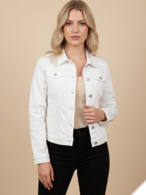 Veste jean stretch quatre poche L8817-2