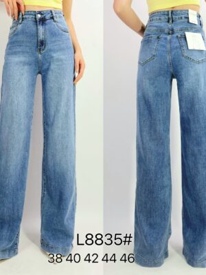 Jean coupe droite monkey wash strech à 5 poches T38-T46 L8835