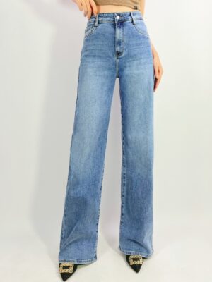 Jean coupe droite monkey wash strech à 5 poches T38-T46 L8839