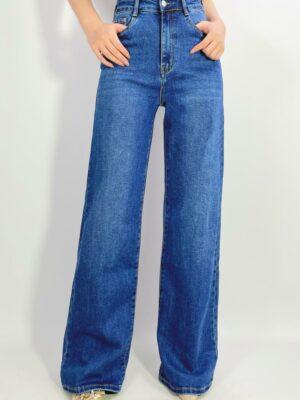 Jean coupe droite strech à 5 poches T36-T46 L8843