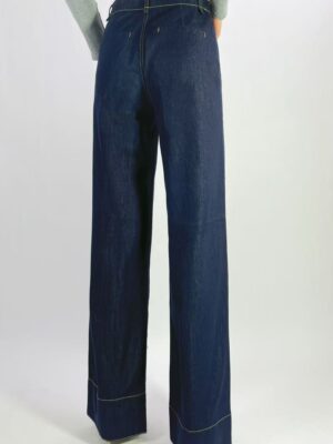 Jean brut taille haute wide leg stretch T36-T46 H065
