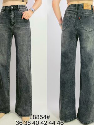 Jean premium coupe droite stretch à 5 poches T36-T46 L8854