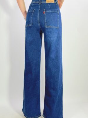 Jean coupe droite stretch à 5 poches T36-T46 L8857