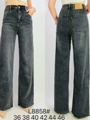 Jean premium coupe droite stretch à 5 poches T36-T46 L8858