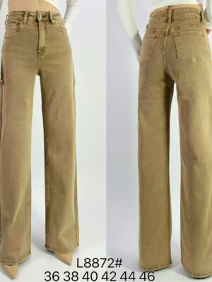 Jean élégant coupe droite stretch T36-T46 L8872